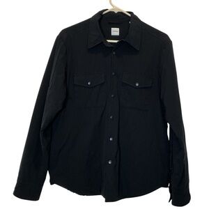 Aspesi Thermal Long Sleeve Button Down Shirt Black Size Medium